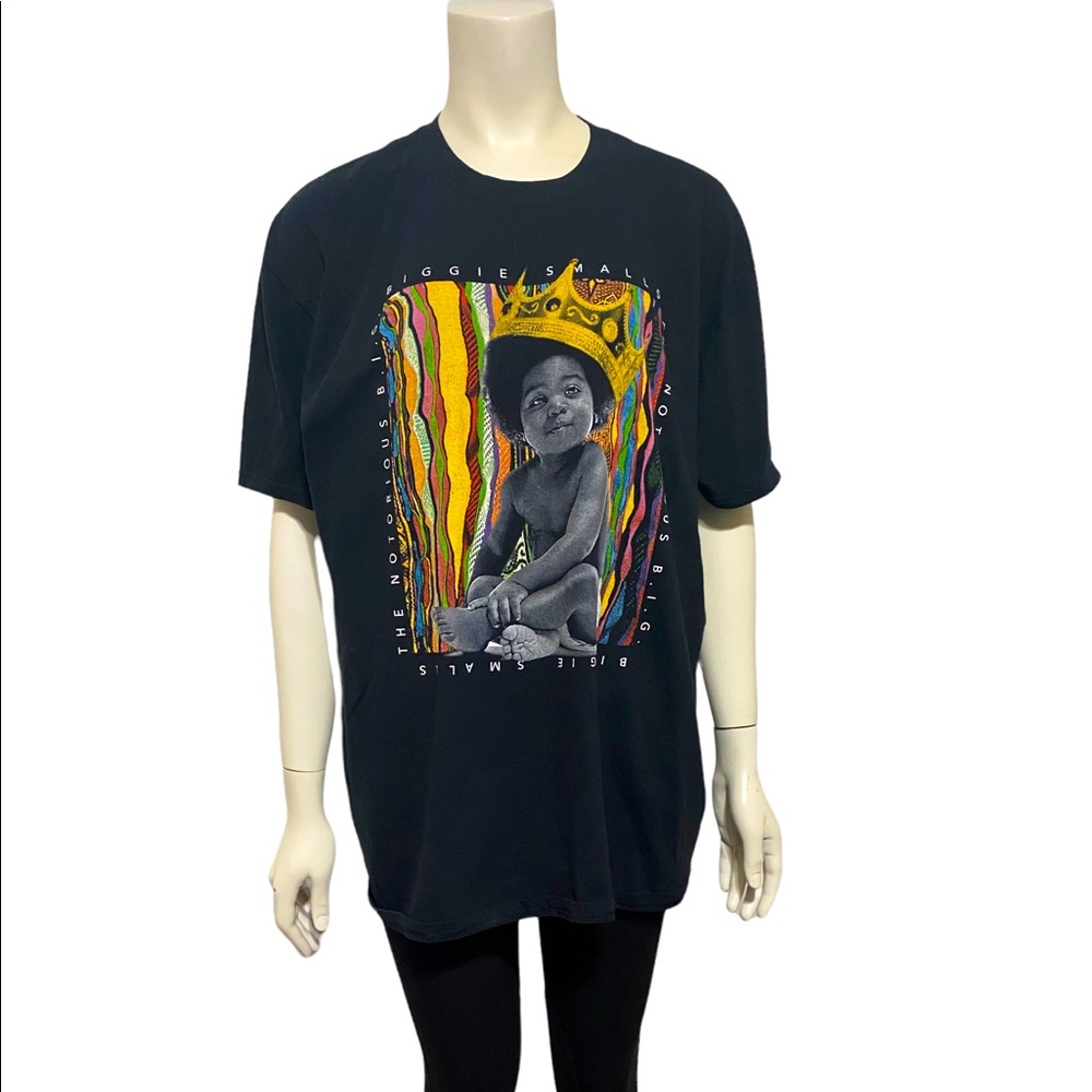 BIGGIE SMALLS NOTORIOUS B.I.G. Ready To Die Baby Crown Graphic Tee 2XL